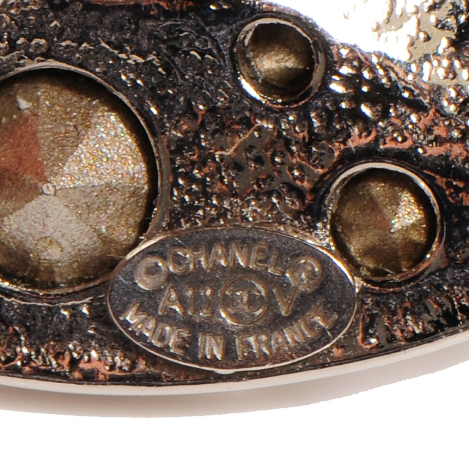 Chanel Crystal CC Brooch Silver 5 of 5