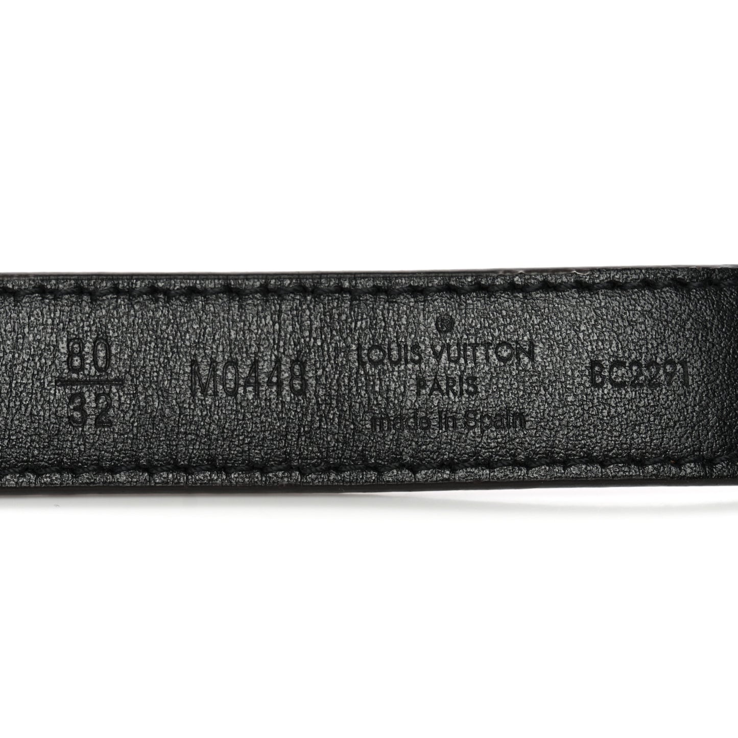 Mini Damier Ebene 25mm LV Initiales Belt 80 32