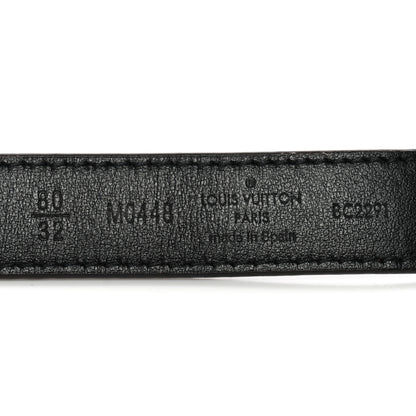 Louis Vuitton Mini Damier Ebene 25mm LV Initiales Belt 80 32 3 of 6