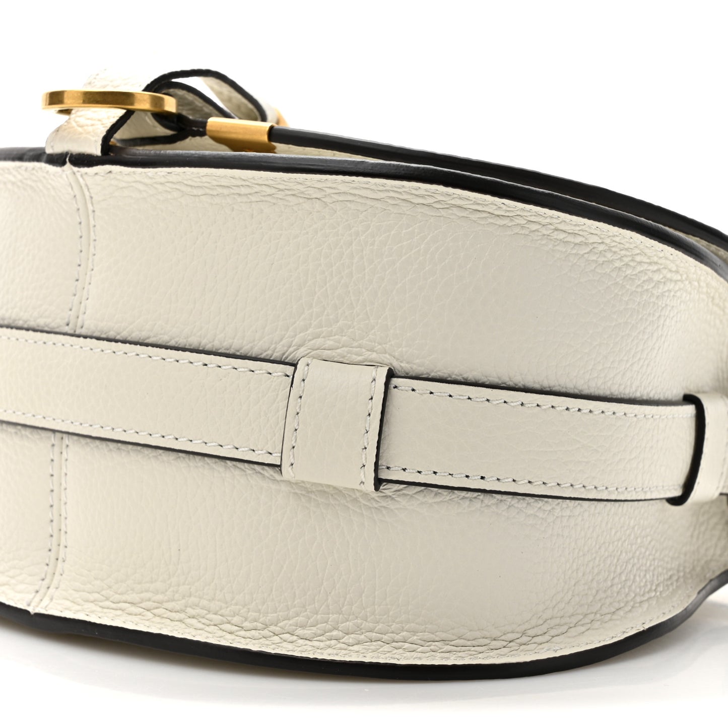 Calfskin Mini Marcie Round Crossbody Bag Abstract White