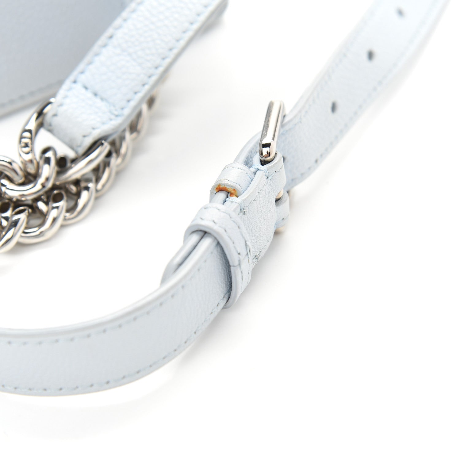 Christian Dior Grained Calfskin Medium Diorama Flap Bag Light blue 10 of 12