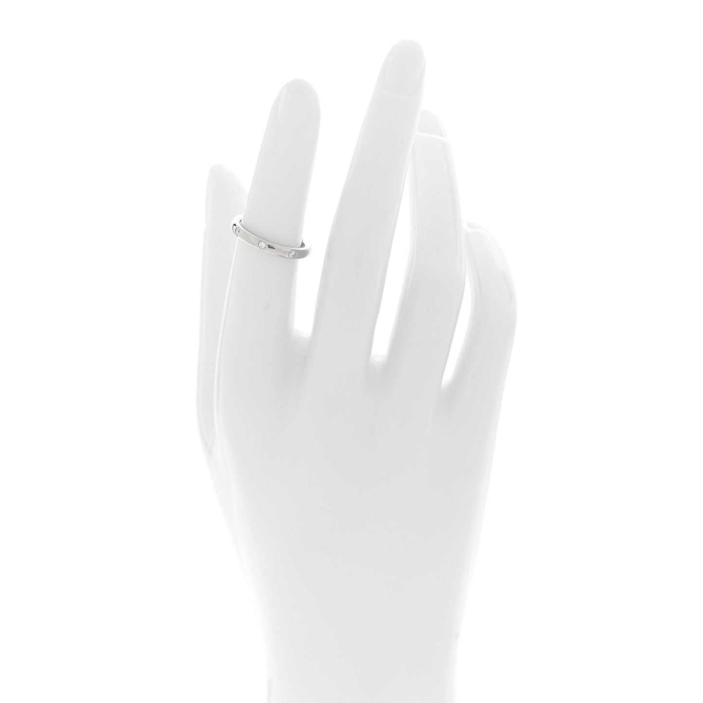 Platinum Diamond Tendrement Etoiles Wedding Band Ring 48 4.5
