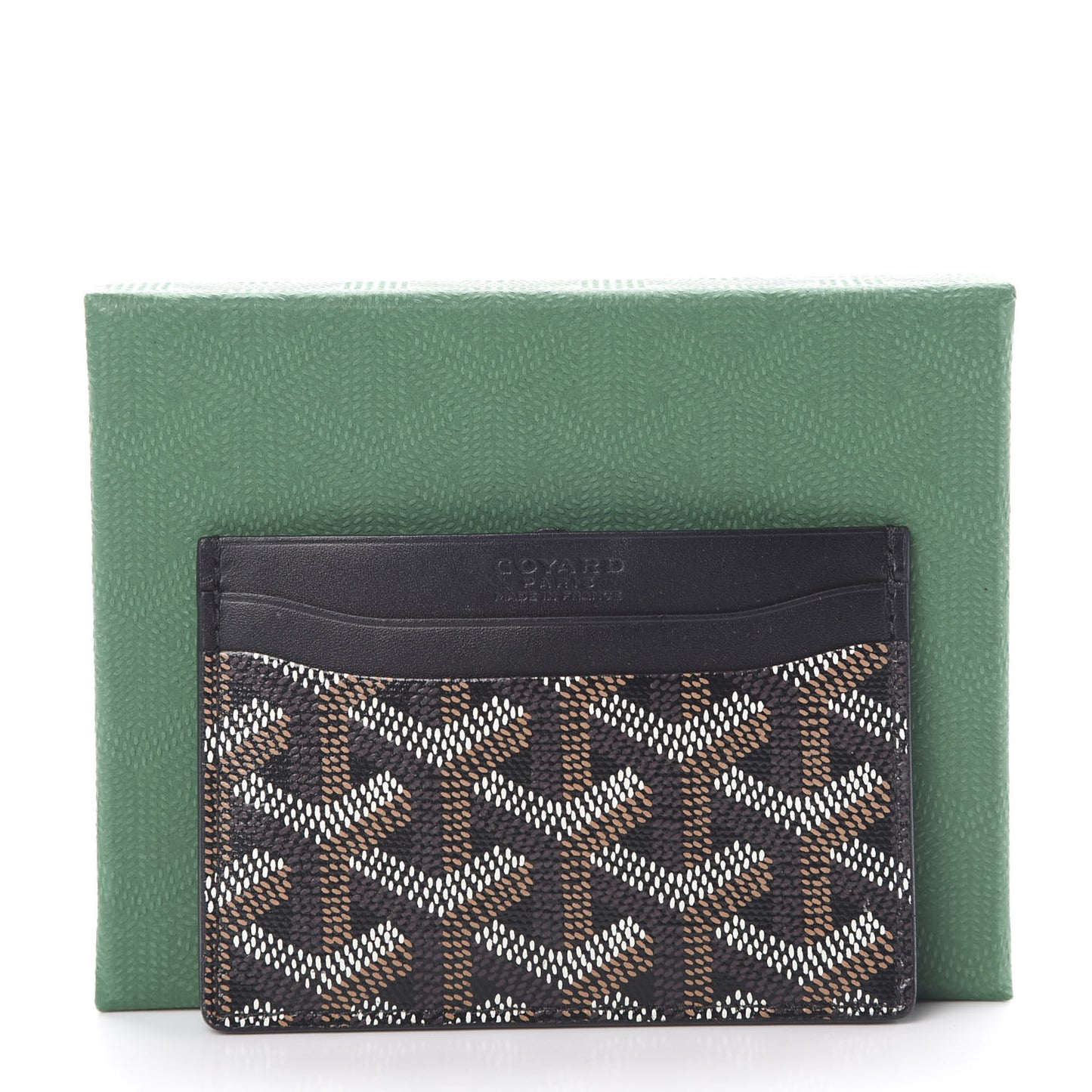 Goyardine Saint Sulpice Card Holder Black