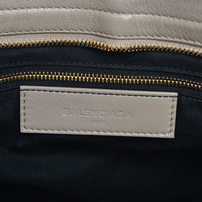 Balenciaga Chevre Gold Metallic Edge Hardware City Beige Dune Argille 6 of 7