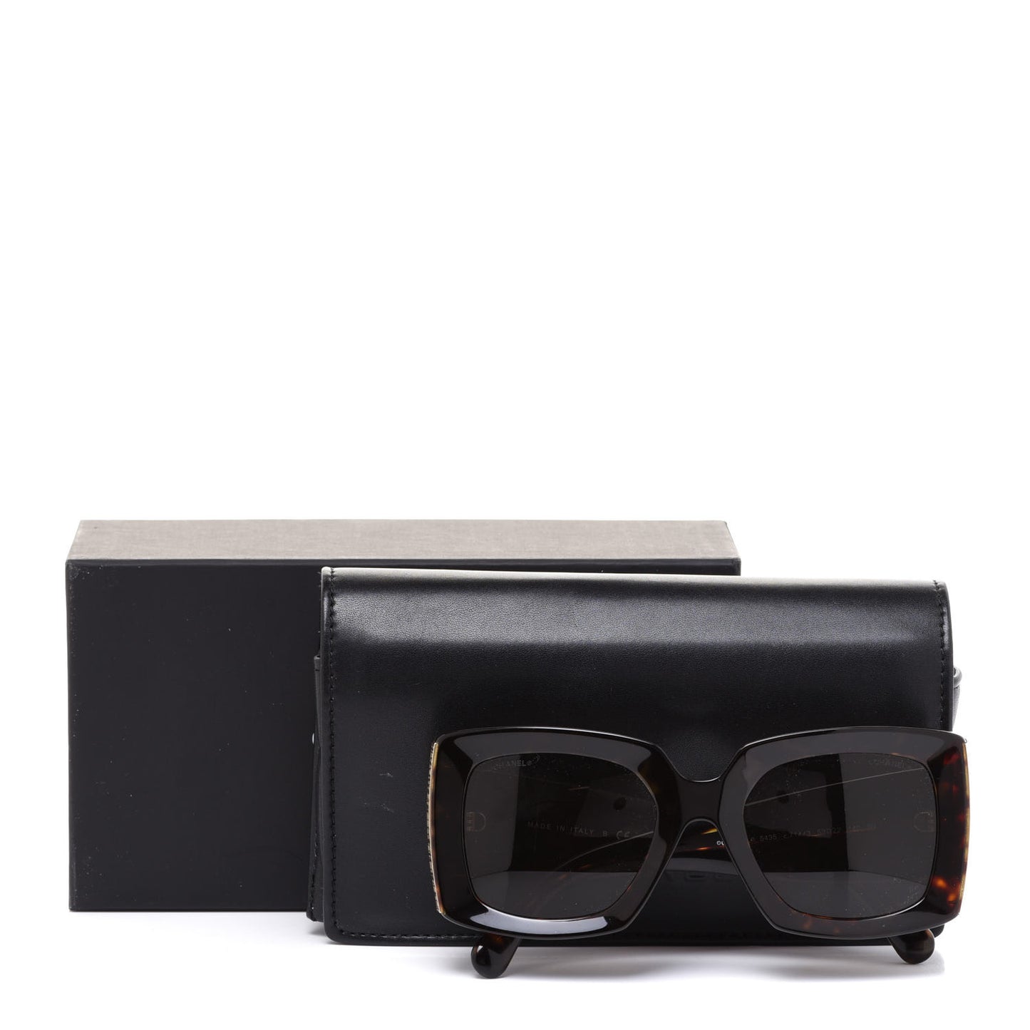 Acetate Rectangle Sunglasses 5435 Tortoise