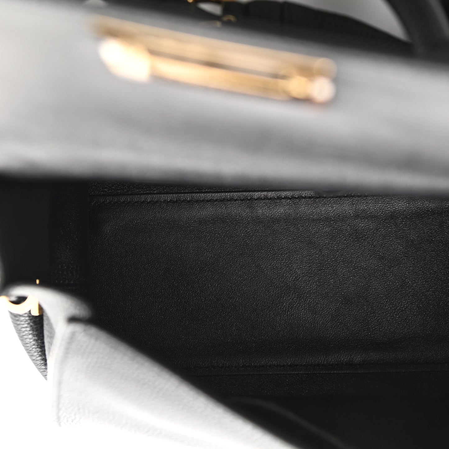 Grained Calfskin Sofia Satchel Black