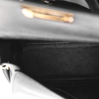 Salvatore Ferragamo Grained Calfskin Sofia Satchel Black 4 of 8