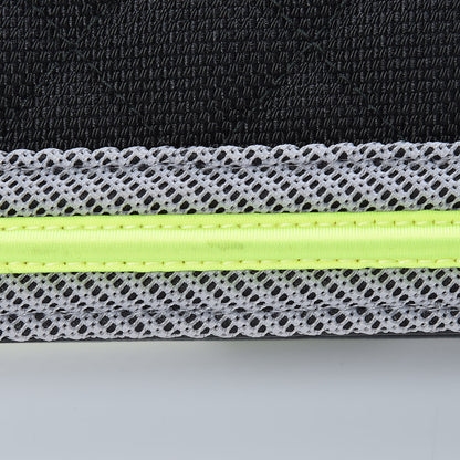 Chanel Canvas Quilted Fluo Boy Wallet On Chain WOC Black Grey Yellow 13 of 15