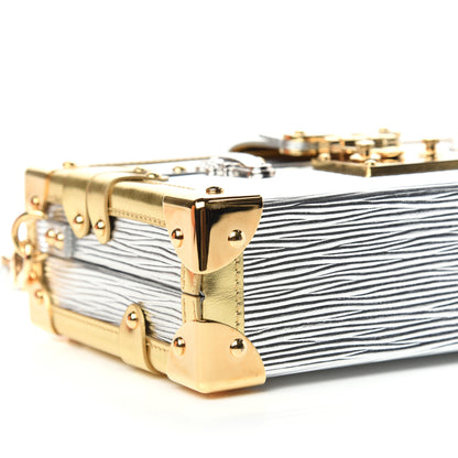 Louis Vuitton Metallic Epi Petite Malle Silver 7 of 10