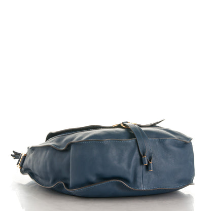 Chloe Calfskin Large Marcie Hobo Royal Navy 4 of 9