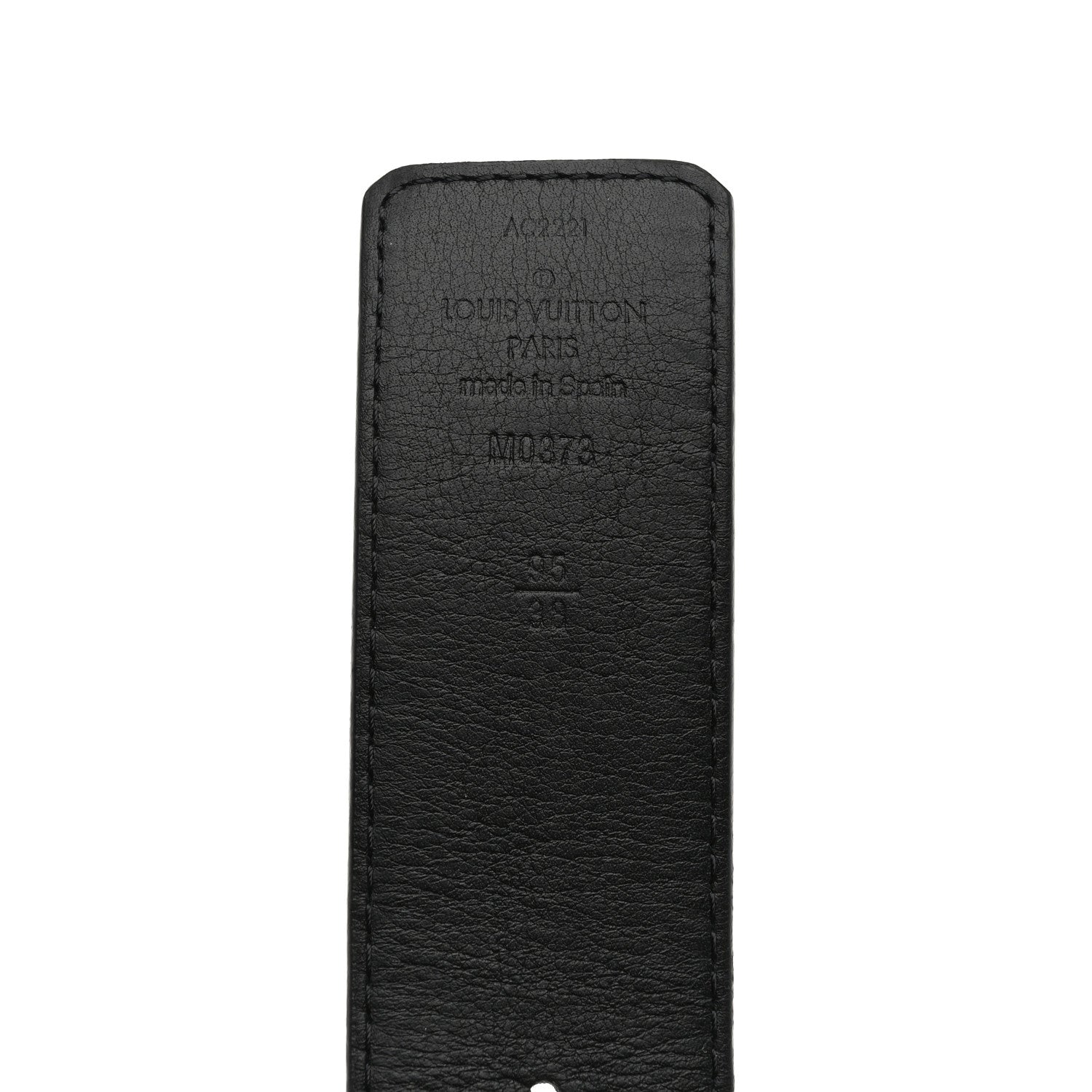 Louis Vuitton Monogram Eclipse Taigarama 40mm LV Initiales Reversible Belt 95 38 Black 6 of 6