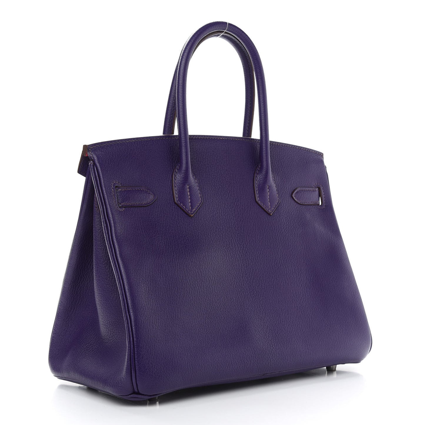 Chevre Mysore Horseshoe Birkin 30 Iris Rose Shocking