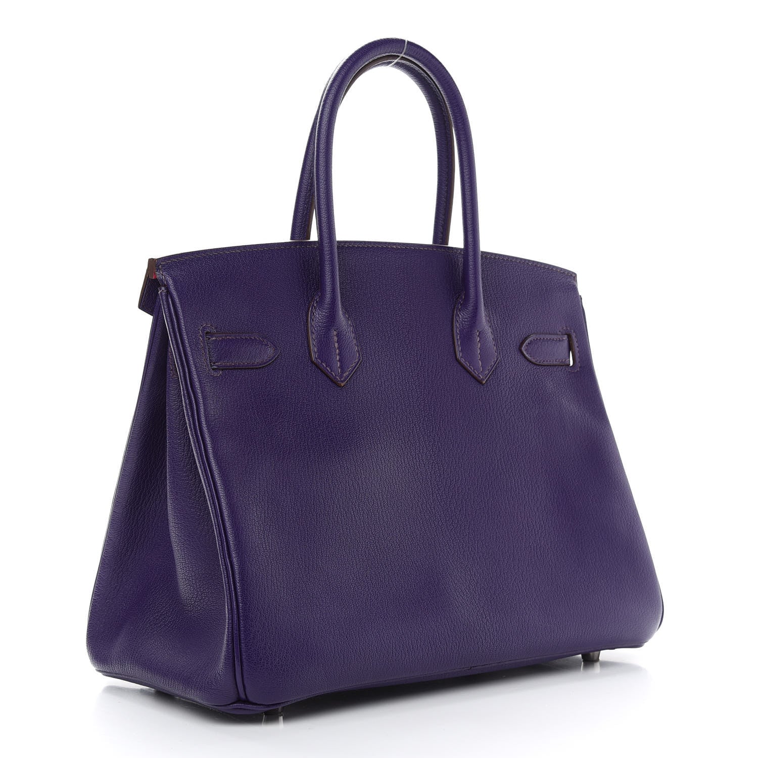 Hermes Chevre Mysore Horseshoe Birkin 30 Iris Rose Shocking 3 of 10