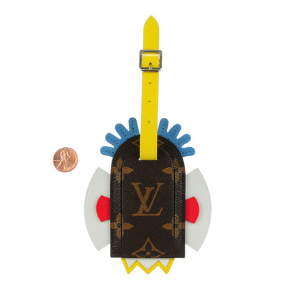 Louis Vuitton Monogram Tribal Mask Luggage Tag 2 of 6
