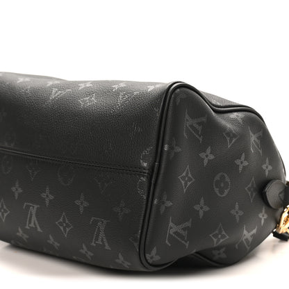 Louis Vuitton Calfskin Monogram LV Bliss Speedy Bandouliere 25 Black 9 of 9