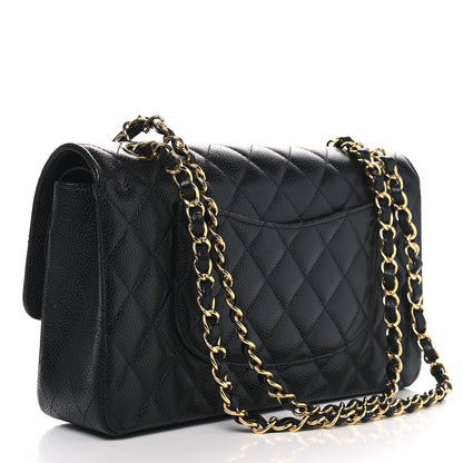 Chanel Caviar Quilted Medium Double Flap Black 2 of 11