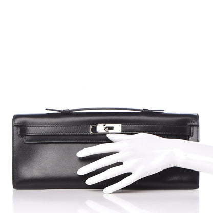 Hermes Box Kelly Cut Clutch Black 2 of 24