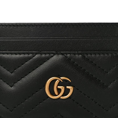 Gucci Calfskin Matelasse GG Marmont Card Holder Black 7 of 10