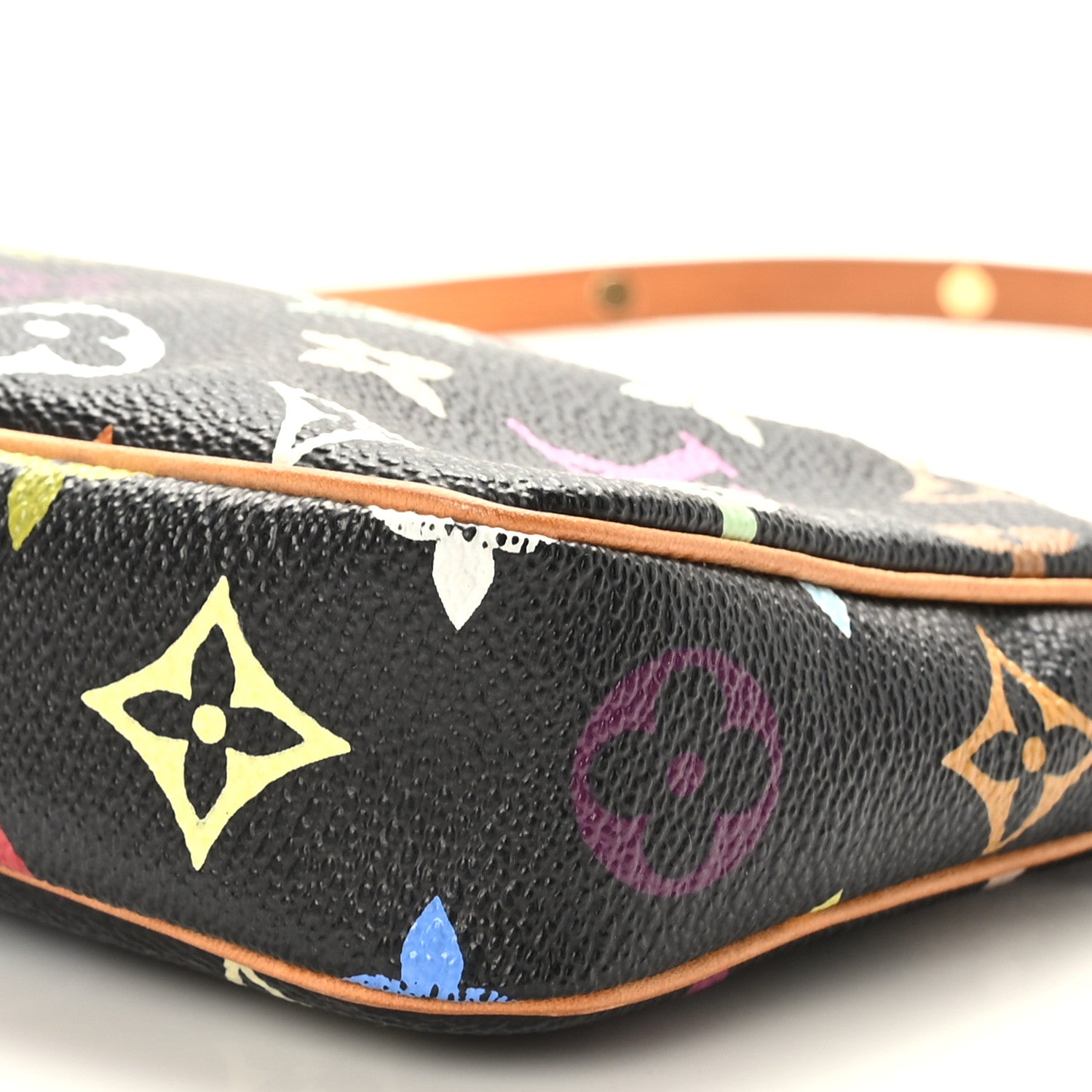 Louis Vuitton Monogram Multicolor Pochette Accessories Black 10 of 10