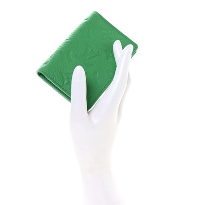 Louis Vuitton Taurillon Monogram Pocket Organizer Bamboo Green 2 of 7