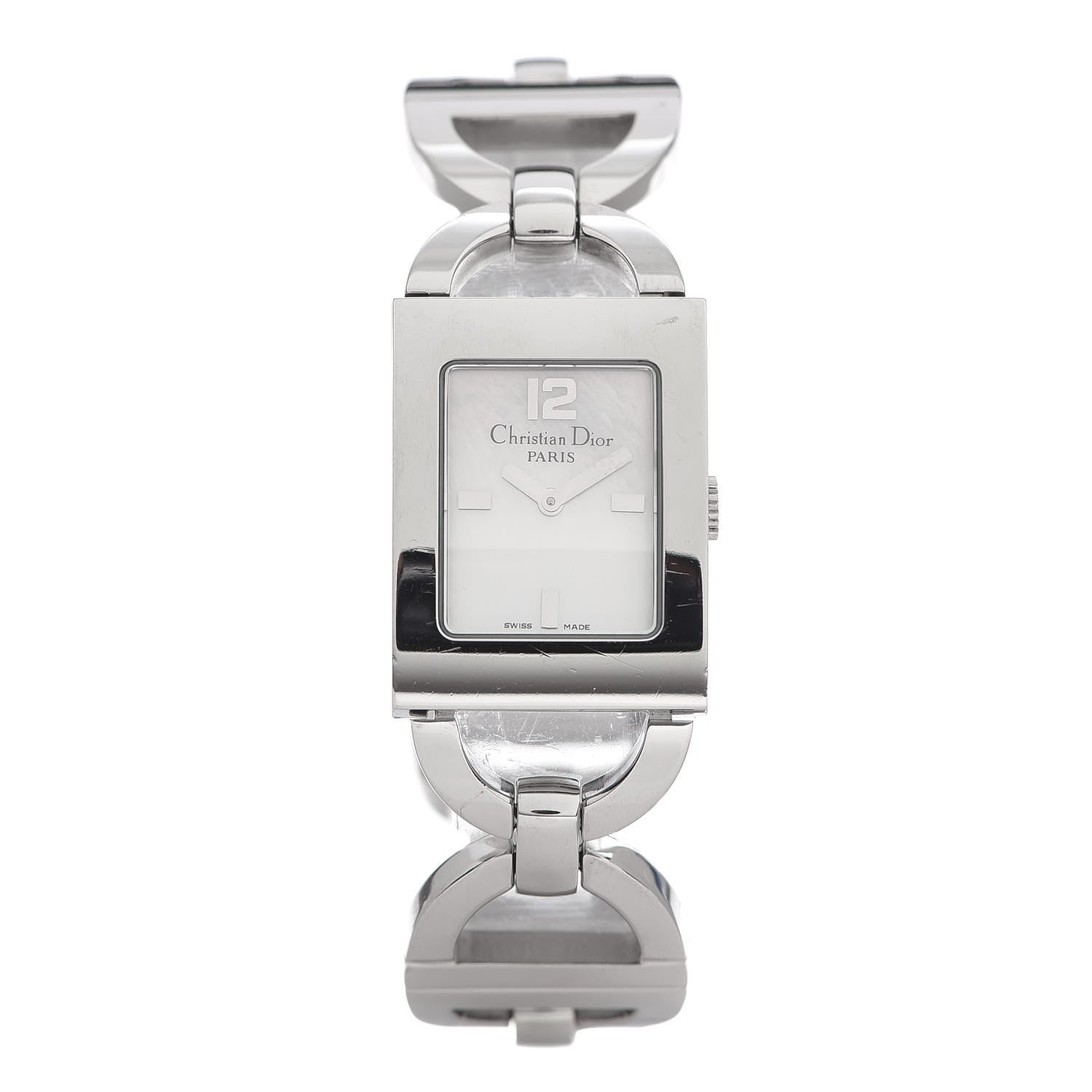 Christian Dior Stainless Steel Mother of Pearl 19mm Malice Quartz Watch 1 of 7