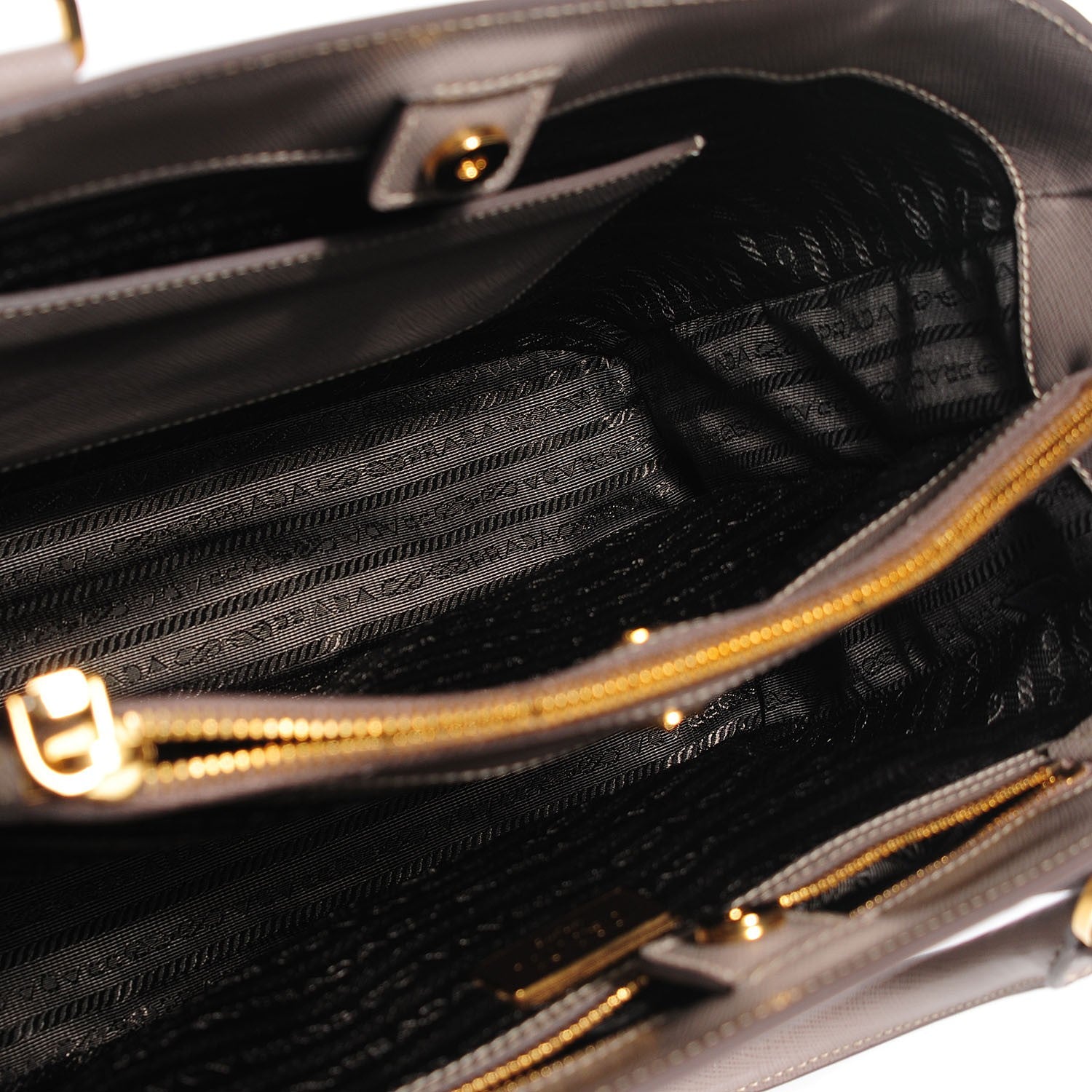 Prada Saffiano Lux Medium Tote Argilla 5 of 11