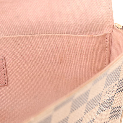 Louis Vuitton Damier Azur Pochette Felicie Chain Wallet Rose Ballerine 14 of 16