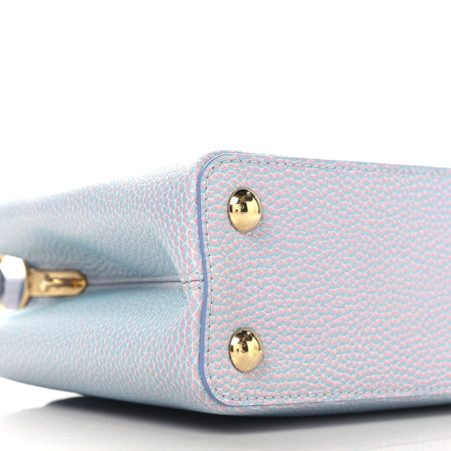 Louis Vuitton Taurillon Summer Stardust Capucines BB Lilas Purple 8 of 9