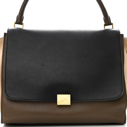 Celine Smooth Calfskin Suede Medium Tri-Color Trapeze 7 of 11