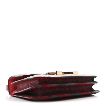 Hermes Epsom Enamel Constance 18 Rouge Grenat 4 of 11