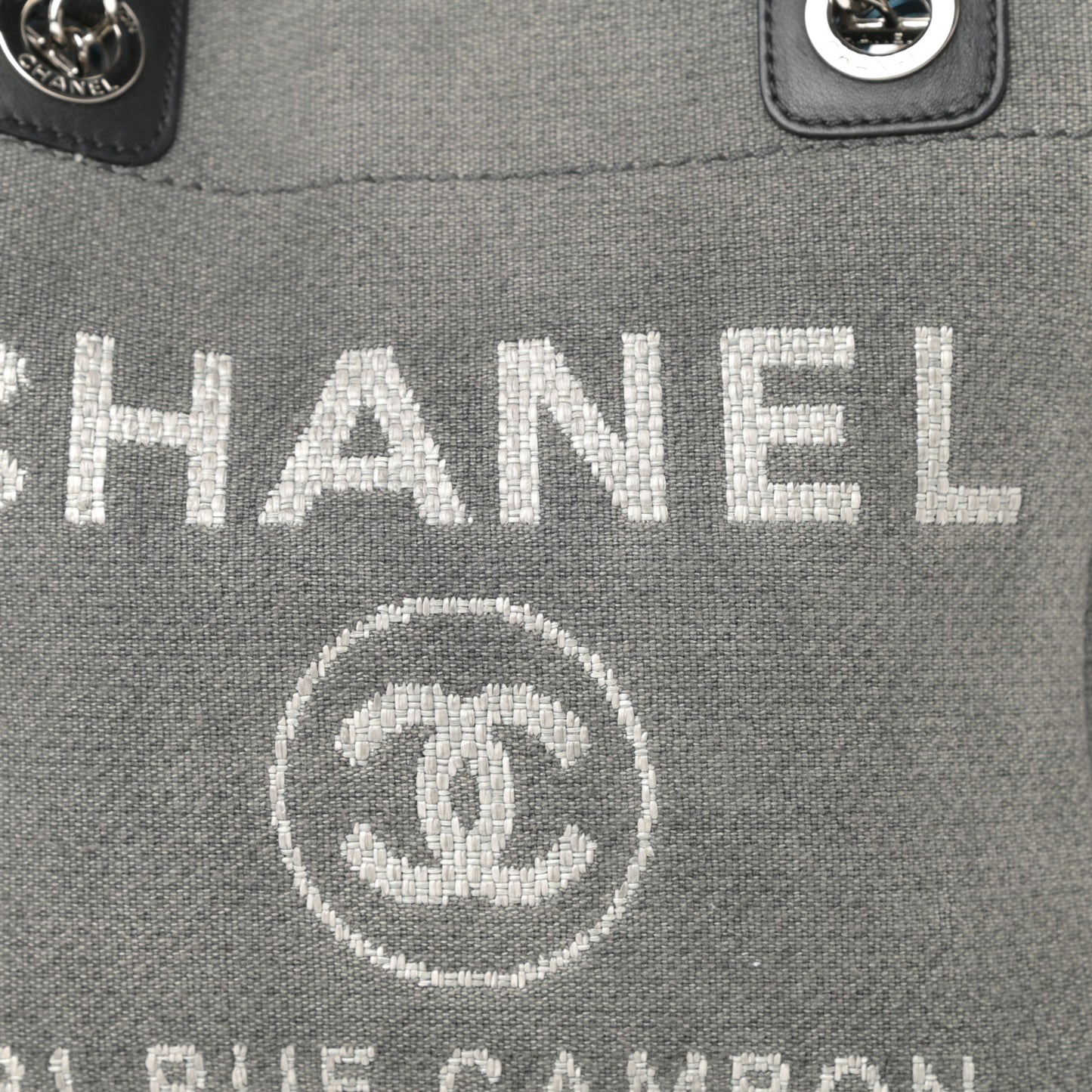 Canvas Mini Deauville Tote Grey