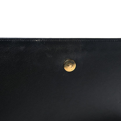 Saint Laurent Calfskin Monogram Large Belle De Jour Clutch Black 12 of 12
