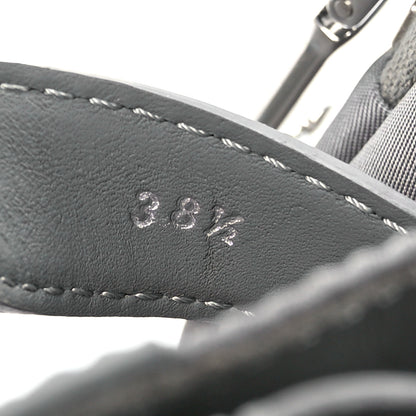 Prada Spazzolato Rois Re-Nylon Metal Triangle Logo Monolith Pouch Pocket 55mm Boots 38.5 Marble Grey 7 of 9