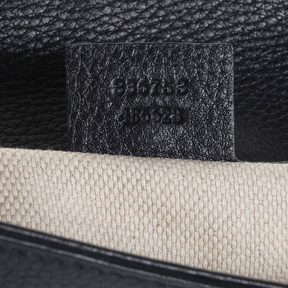 Gucci Pebbled Calfskin Medium Soho Clutch Black 7 of 9