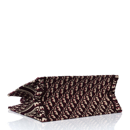 Christian Dior Oblique Medium Book Tote Burgundy Multicolor 3 of 8