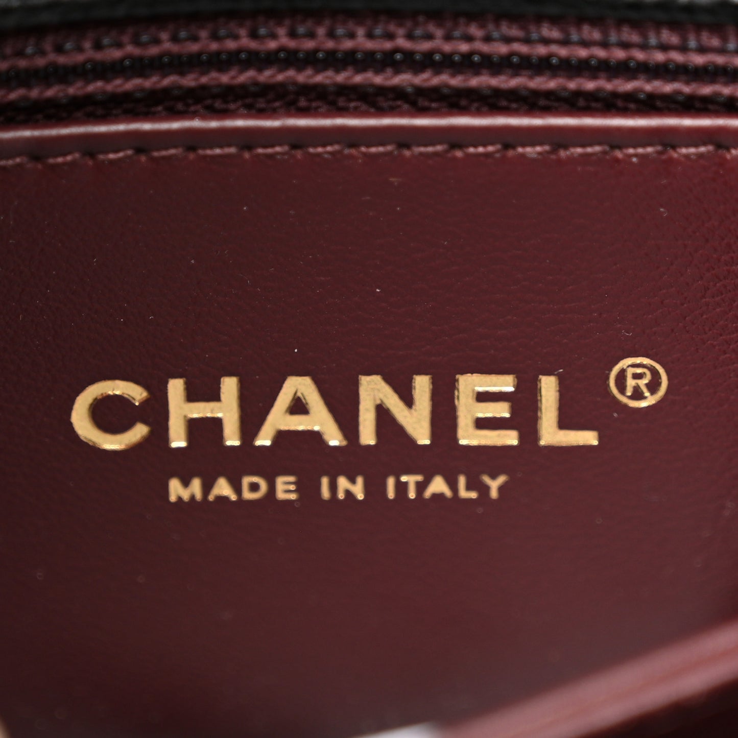 Caviar Quilted Mini Coco Chain Handle Flap Black