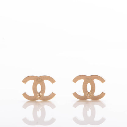 Chanel Crystal Baguette CC Earrings Gold 3 of 5