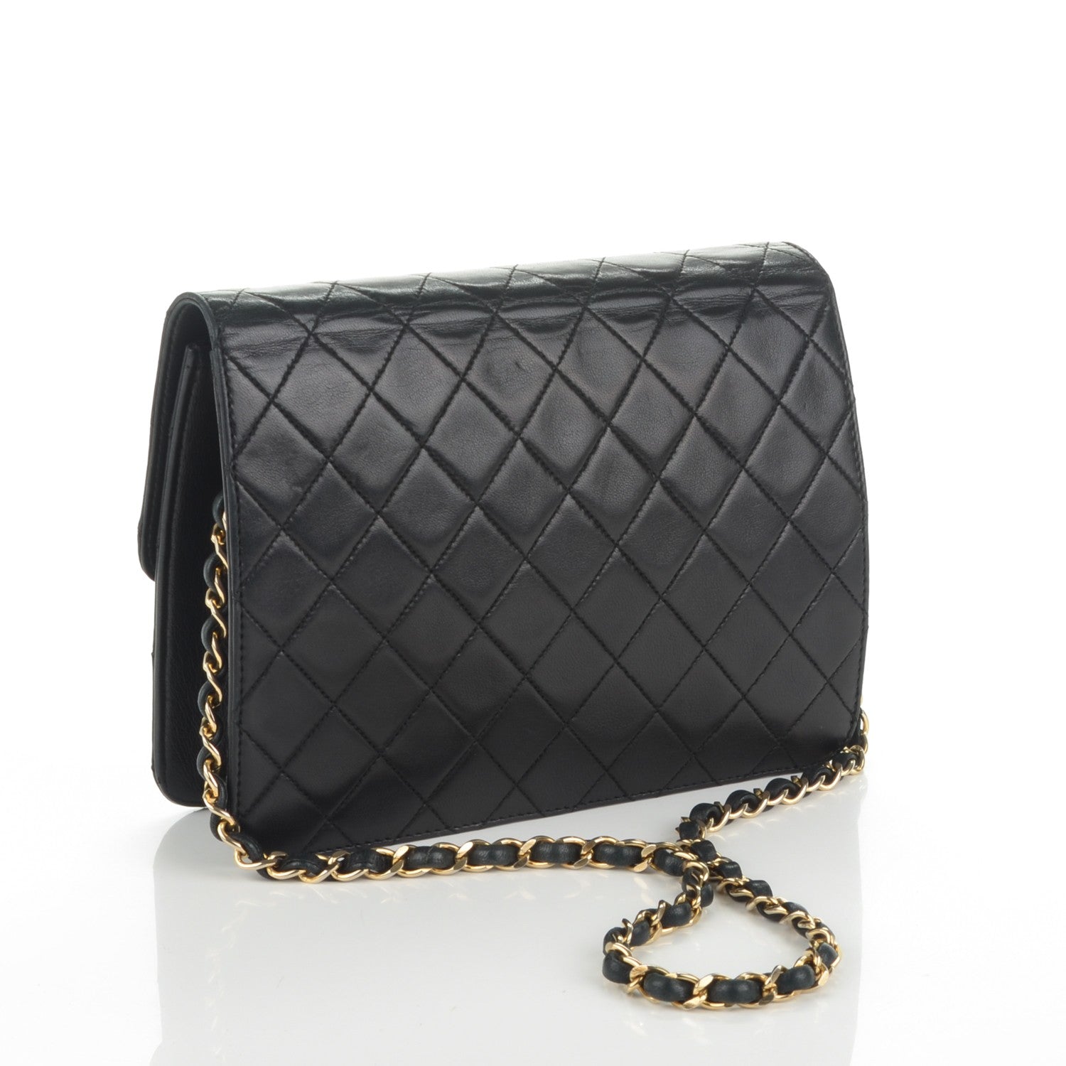 Chanel Lambskin Quilted Small Single Flap Black 3 of 9