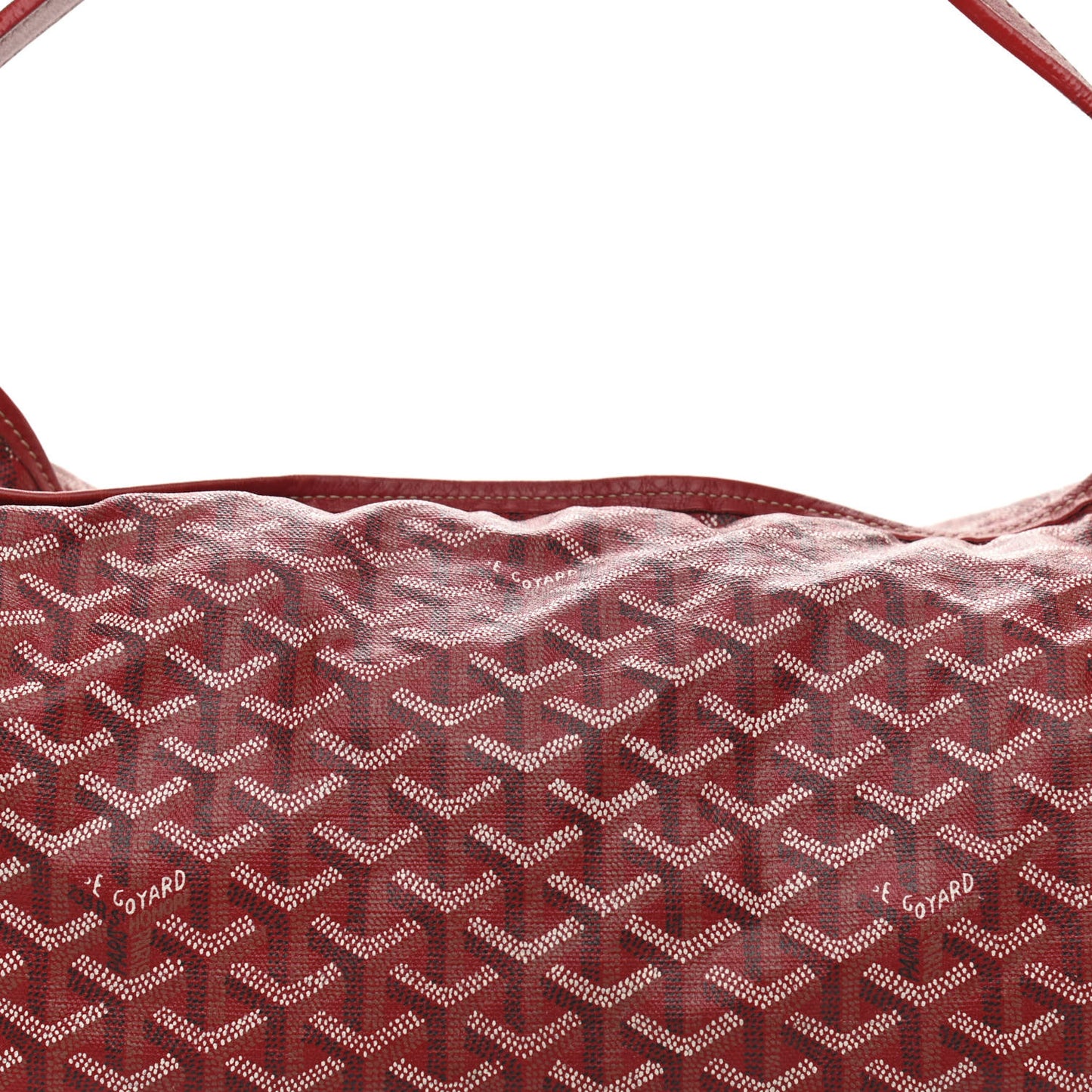 Goyardine Fidji Zip Hobo Red