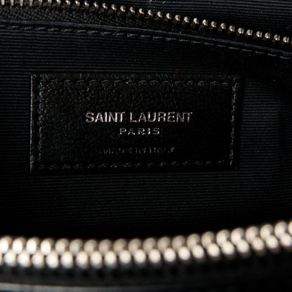 Saint Laurent Calfskin Y Quilted Monogram Large Loulou Chain Satchel Black 7 of 11