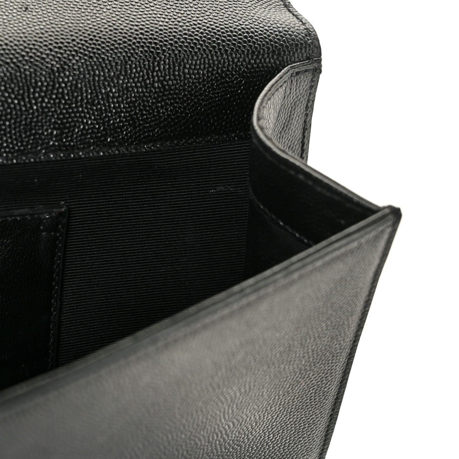 Saint Laurent Grain De Poudre Monogram Cassandre Clutch Black 11 of 11
