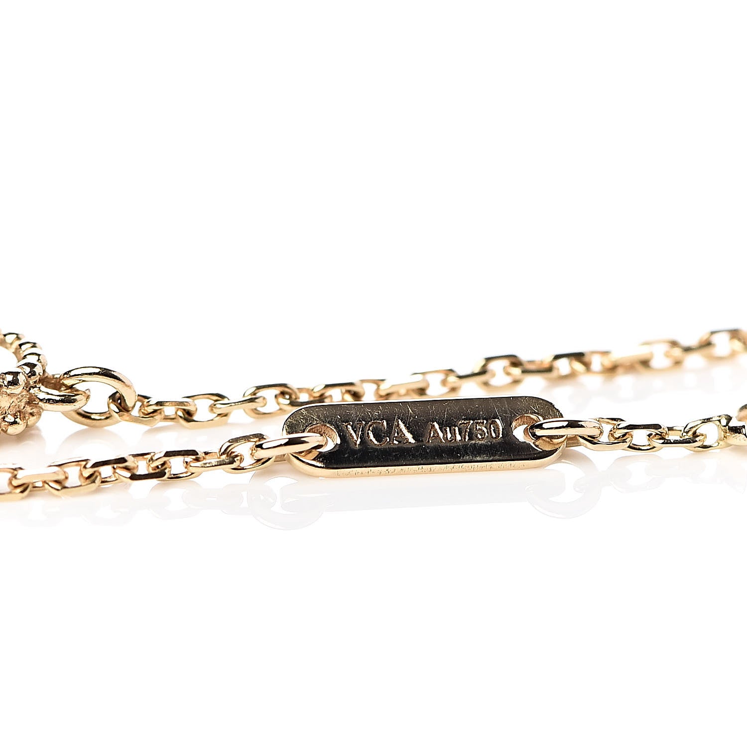 Van Cleef & Arpels 18K Yellow Gold Mother of Pearl Sweet Alhambra Bracelet 6 of 7