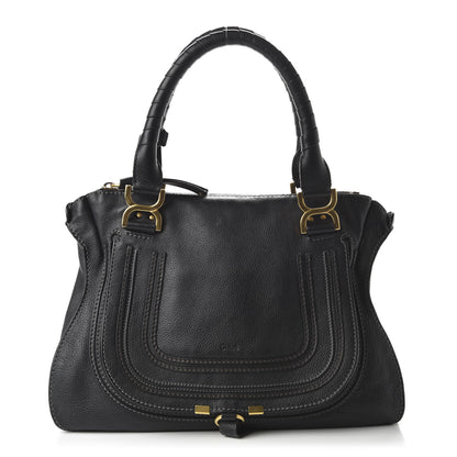 Chloe Calfskin Medium Marcie Satchel Black 1 of 17