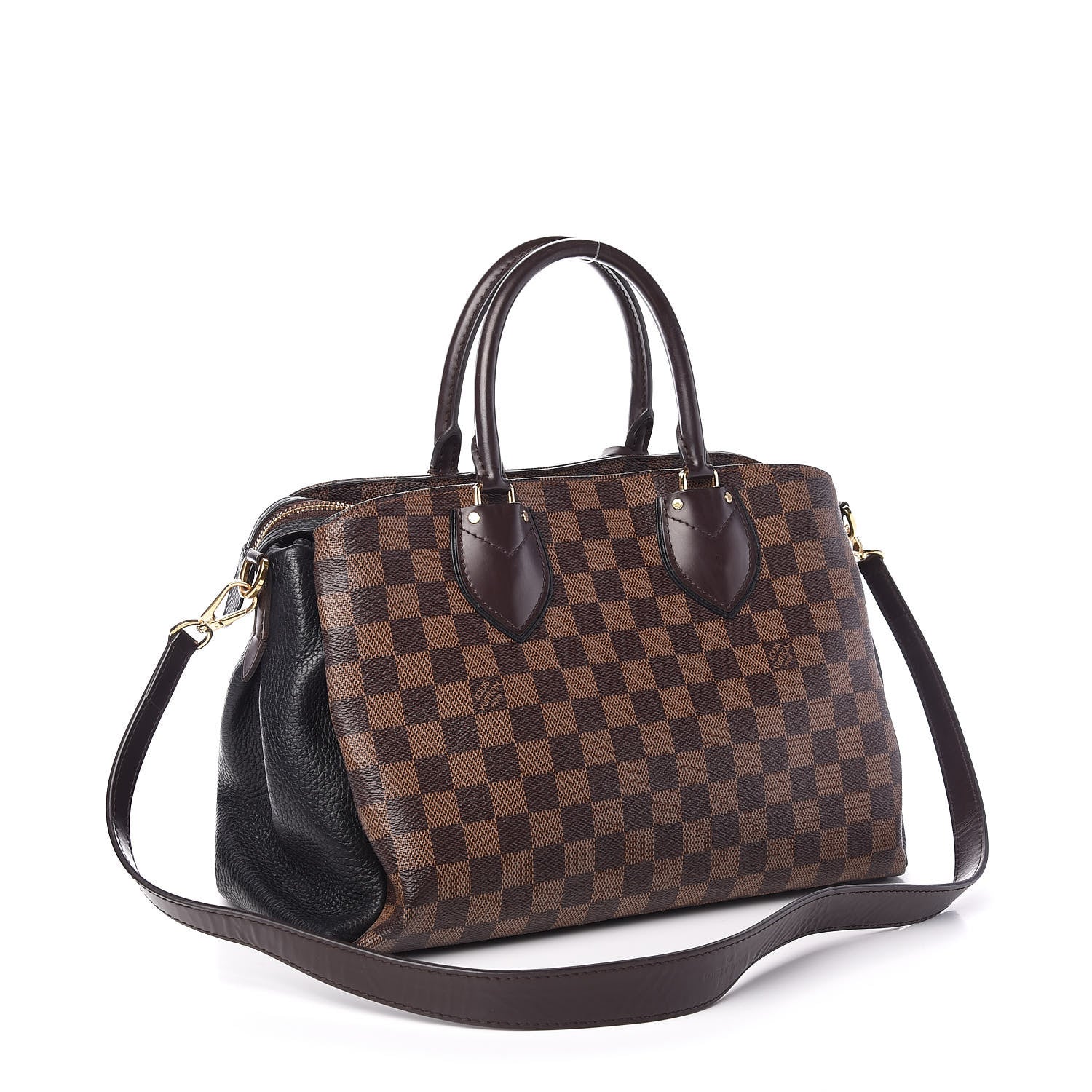 Louis Vuitton Cuir Taurillon Damier Ebene Normandy Black 2 of 9