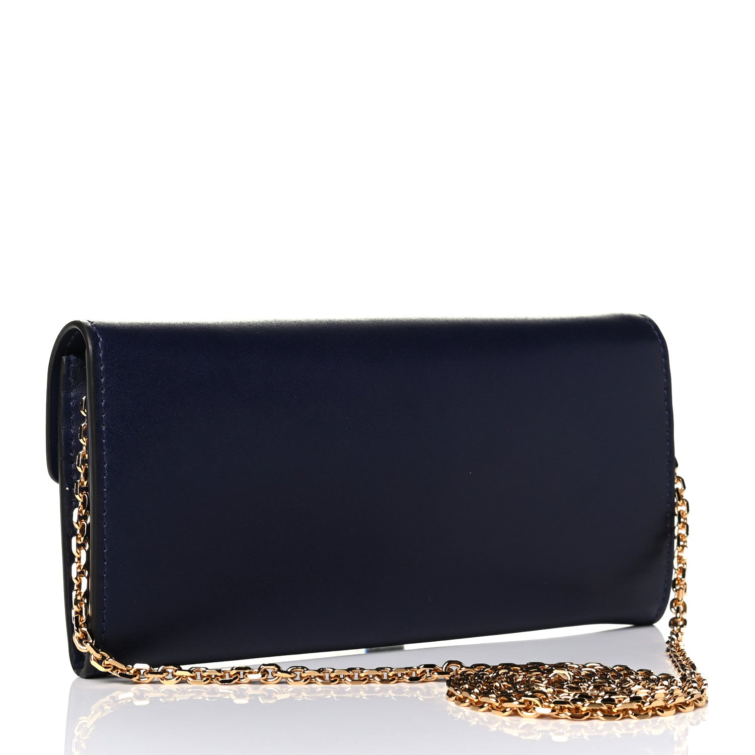 Fendi Vitello Liberty Lucido F is Fendi Continental Envelope Wallet On Chain Blueberry 2 of 6