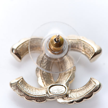 Chanel Pearl Queen of France CC Earrings Gold 4 of 5