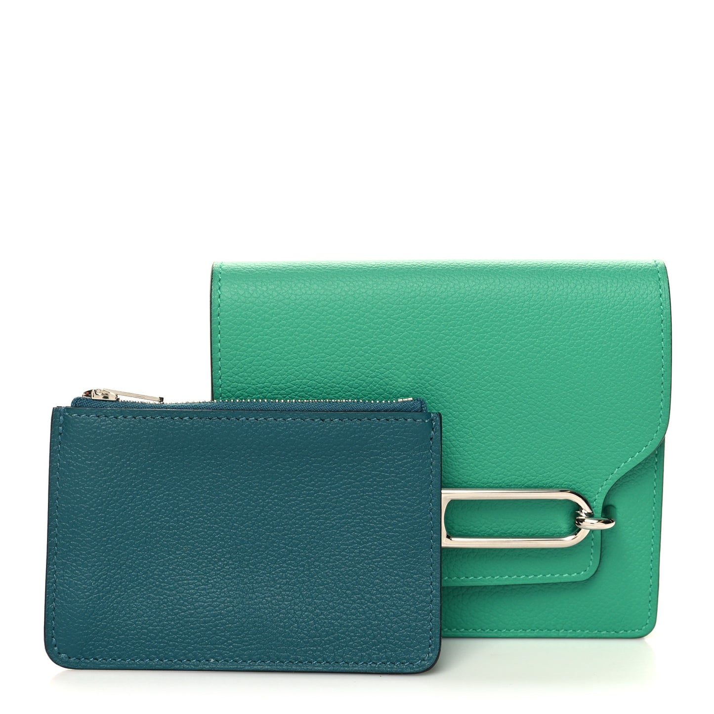 Evercolor Bi-Color Roulis Slim Wallet Menthe Vert Bosphore