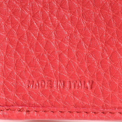Prada Vitello Daino Compact Wallet Peonia 6 of 9