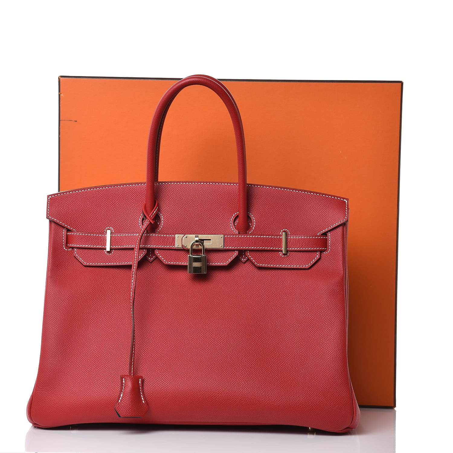 Hermes Epsom Candy Birkin 35 Rouge Casaque Bleu Thalassa 39 of 39