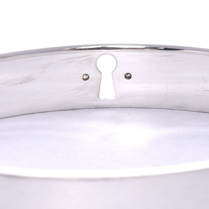 Tiffany Sterling Silver Diamond Narrow Locks Bangle Bracelet 4 of 6